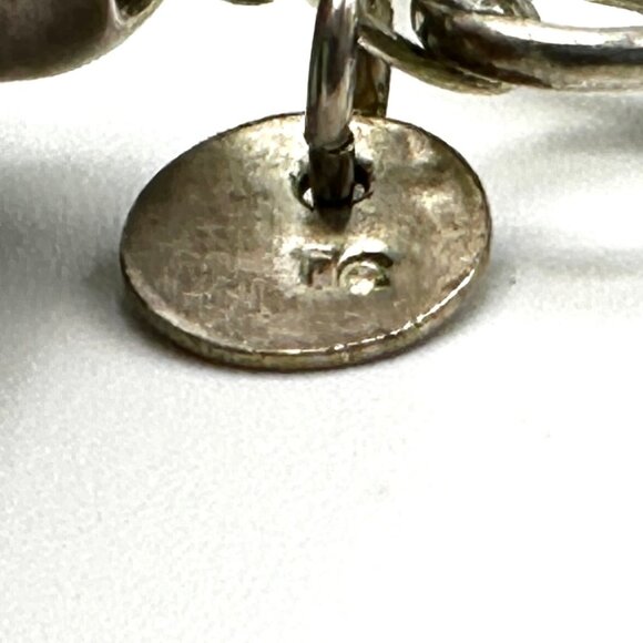 Native American Chunky Turquoise & Sterling Silver Bracelet — EUC - Picture 5 of 13